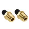 Portable Pack Of 2 Brass Air Inflator Adapters 1/4 Inch NPT Valves Suitable For Car Tire Inflation & Air Hose Connection