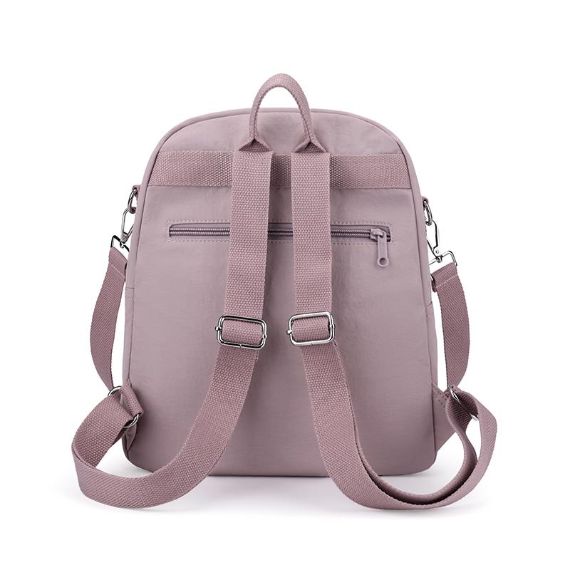 Однотонный женский рюкзак большой вместимости, дорожный рюкзак, легкая нейлоновая сумка