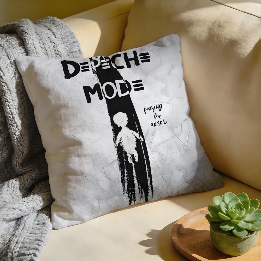 Cushion Cover Washed Linen Soft Breathable Decorative Case For Sofa Home Band DDepeche MMode Memento Mori Pillow cover
