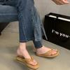 Модные летние женские тапочки 2024 года, модные элегантные туфли на плоской подошве с застежкой-молнией, шлепанцы, женские пляжные сандалии, шлепанцы