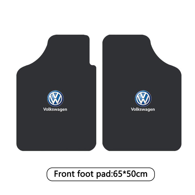O3Car Floor Mat Auto Front and Rear Carpet Foot Mats with Rubber Backing For Volkswagen Tiguan Golf Passat Polo Touareg Magotan