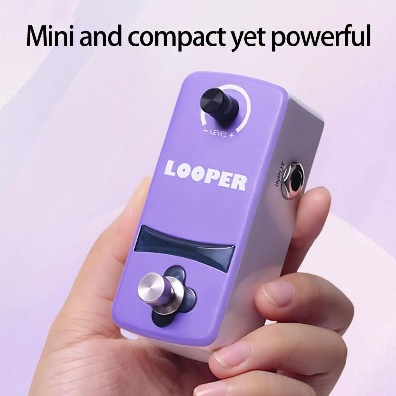 Portable Guitar Looper Pedal Touch Recording Zinc Alloy Body Suitable for Musicians Practice Performances and Creation