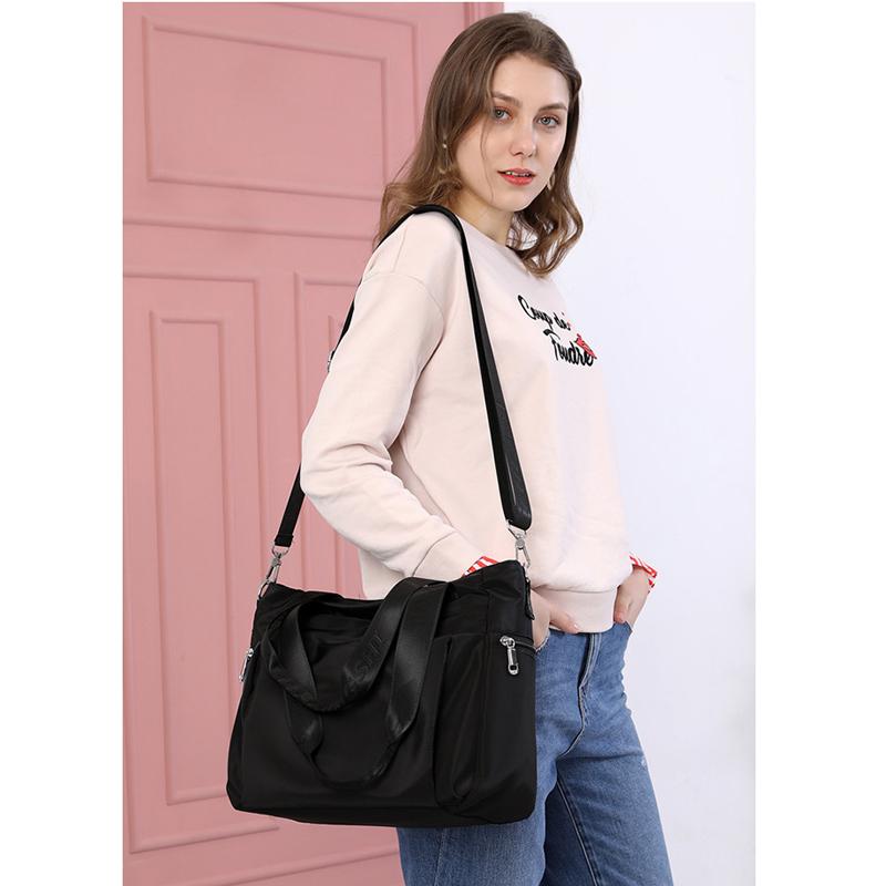 Nylon Bag Women Casual Handbag Messenger Bag Waterproof Nylon Shoulder Bag Large Capacity Mummy Handbags Tote Crossbody Purse