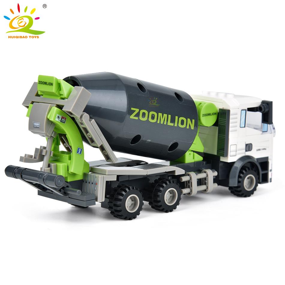 ИГРУШКИ Инженерные грузовики Строительные блоки Кран Бульдозер Экскаватор Автомобиль Городское строительство MOC Набор кирпичей для детей