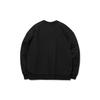 Li Ning Sports Fashion Series Casual Color Block Printed Logo Loose Round Neck Pullover Sweatshirt Men Sweatshirt Black AWDR369-2