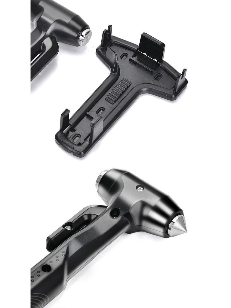 Автомобильный молоток с основанием - Разбиватель окон и резак R-7115