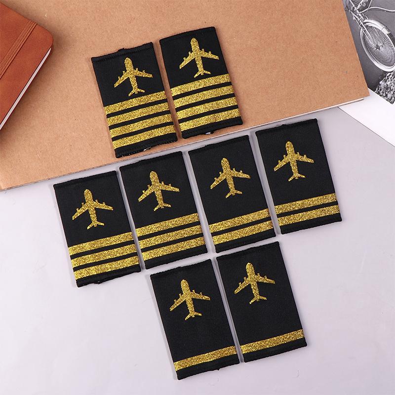 1 пара украшений для одежды погоны профессиональные погоны для пилотской формы ремесло плечевые знаки DIY декор для одежды аксессуары