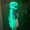 Костюм скелета динозавра 3D светящийся в темноте плюшевый скелет динозавра милый скелет с ревущим звуком для костюмированной вечеринки наряд реквизит для косплея
