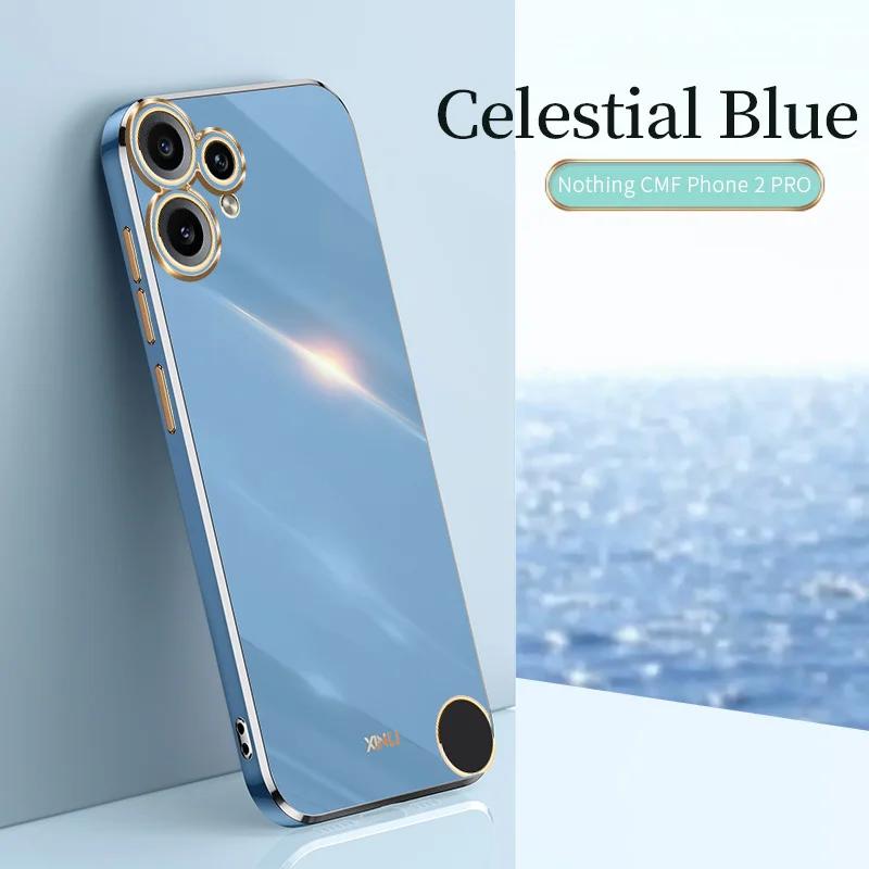Для Nothing CMF Phone 2 Pro 6D Плетение Мягкий ТПУ Чехол Для Nothing CMF Phone 2Pro Гальваническое Покрытие Мягкий Силиконовый Ударопрочный Защитный Чехол