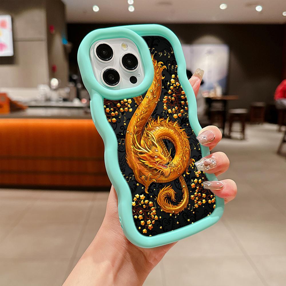 Чехлы для телефонов Ae77 Dragon Design Art защитные для Samsung S24 Plus S23 Ultra A14 A55 A05s A06 Honor X9b Motorola OnePlus Big Wave TPU задняя крышка
