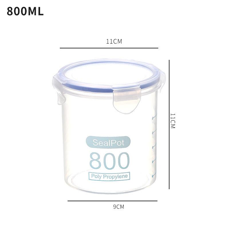 Банки для сыпучих круп, прозрачный пластиковый ящик для хранения зерна, контейнер для еды, бутылка для конфет, домашний органайзер, кухонные аксессуары