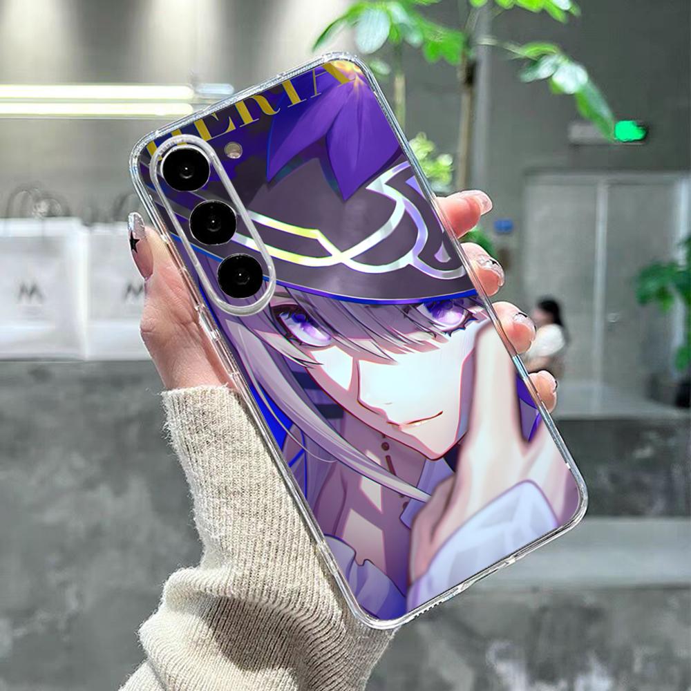Чехол для телефона Honkai Star Rail Herta для Samsung S26 S25 S24 Ultra S23 Fe S22 S20 S21 Plus Plus 5G Fe Прозрачная крышка
