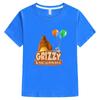 Grizzy and The Lemmings T-Shirts Girl Cartoon Print Funny Kids T Shirt Summer Children Clothes 100%Cotton Baby Boys Graphic Tee