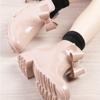 Женские модные водонепроницаемые и противоскользящие резиновые сапоги Bow Rain Shoes для активного отдыха на природе Галоши для сада