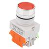 Self Locking Flat Head Red Push Button Switch 22mm Mount LAY37 11BNZS