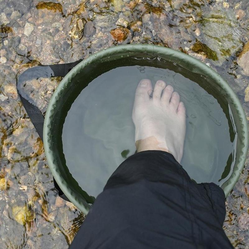 Складное ведро для воды тяжелого типа, портативное, для улицы, прочное, для семейной поездки и рыбалки