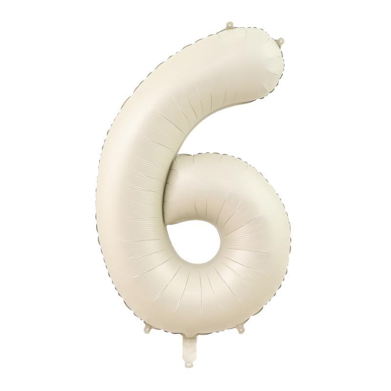 40 Inch 0-9 Digital Balloon Number Aluminum Foil Helium 18 Inch Love Shaped Caramel Cream Birthday Gift Toy Party Decoration