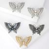 Women Brooch Retro Butterfly Shape Rhinestone Decor Anti-slip Wear-resistant Suit Coat Collar Hat