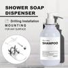 500ML White Lotion Bottle for Wall Mount Shower Soap Bottles with Labels Body Wash Dispensers for Bathroom Kitchen Sink