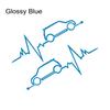 Car Window Heartbeat Sticker Graphics Vinyl Decal Auto Tuning Decoration For MINI Cooper S JCW One D R55 R56 F55 F56 R60 F60