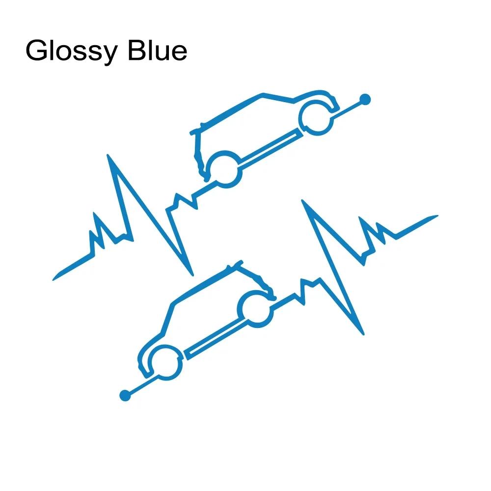 Car Window Heartbeat Sticker Graphics Vinyl Decal Auto Tuning Decoration For MINI Cooper S JCW One D R55 R56 F55 F56 R60 F60