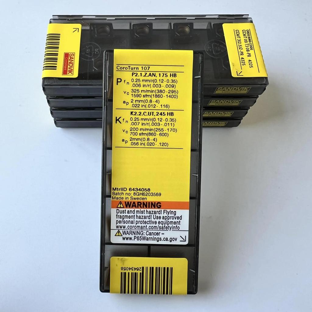 Original Sandvik / CCMT09T308-PR 4325 / CNC Lathe Carbide Blade 10 PCS