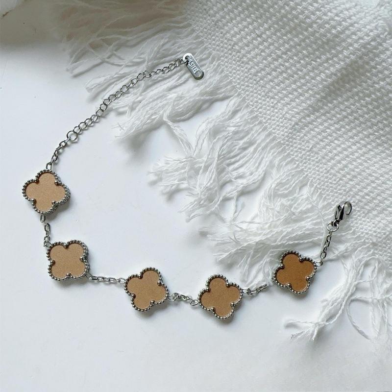 15MM High Version Four-leaf Clover Ladies Bracelet 18k Double-sided Mother-of-pearl Four-leaf Clover Bracelet