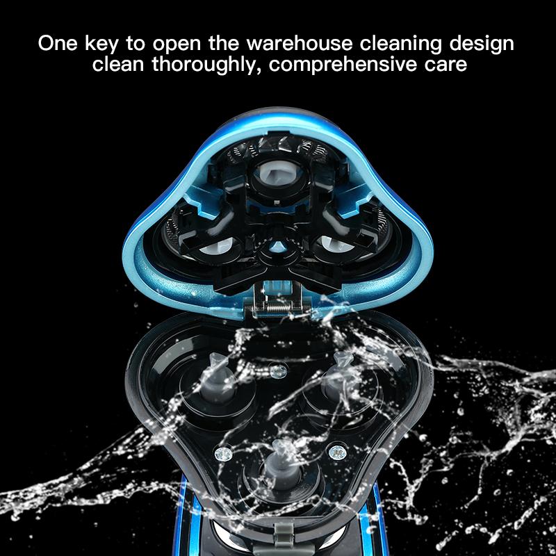 Электробритва роторная бритва электрическая бритва триммер для бороды аккумуляторная машинка для стрижки волос бритвенная машинка для стрижки для мужчин водонепроницаемая