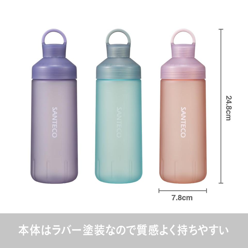 CB Japan Ocean Beverage Bottle, Direct Drinking, Rubberized [Blue-Green], 710ml, Cold Water Only, Pastel, SANTECO