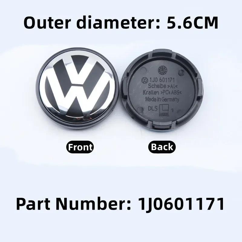 Новые 2026 4 шт. Volkswagen 56 мм 60 мм 65 мм 70 мм 76 мм Центральные колпачки ступиц колес автомобиля Значки Для VW Jetta MK5 Golf Passat Tiguan CC EK1