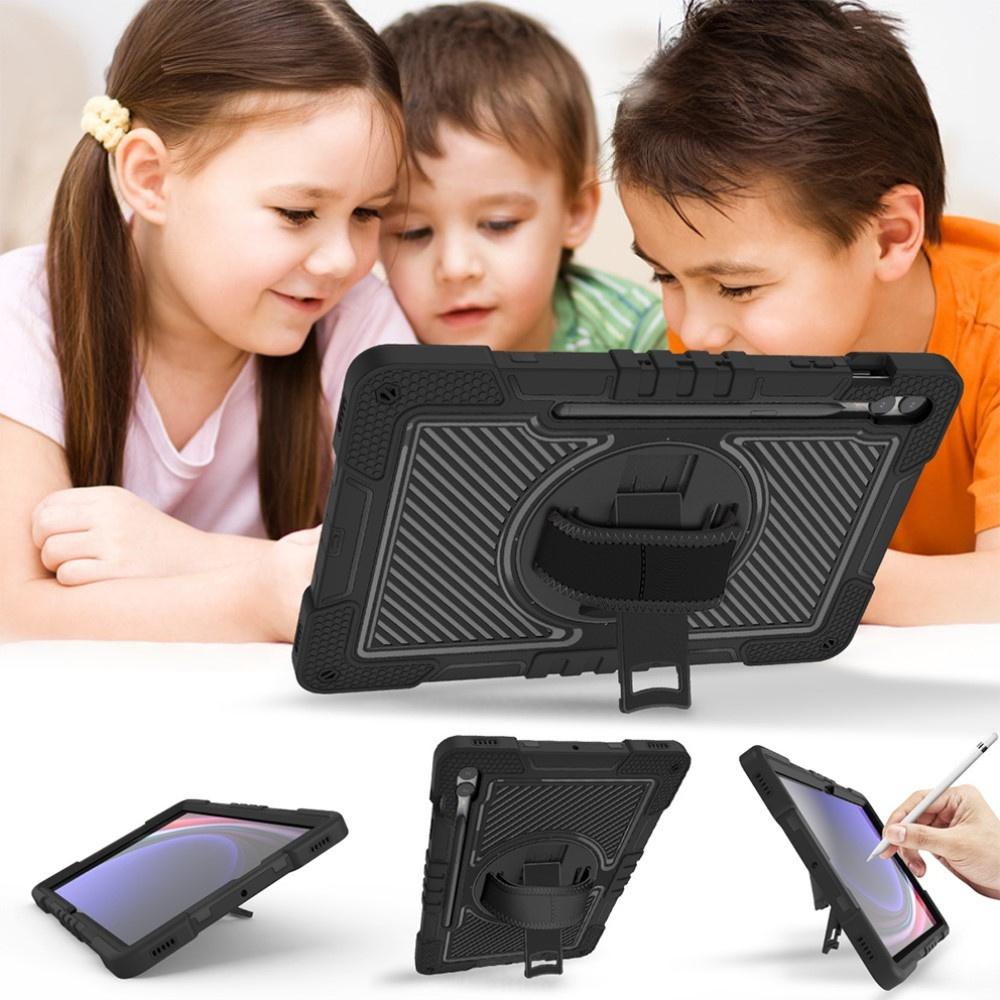 Case for Samsung Galaxy Tab S9+, Armored Protective, Black