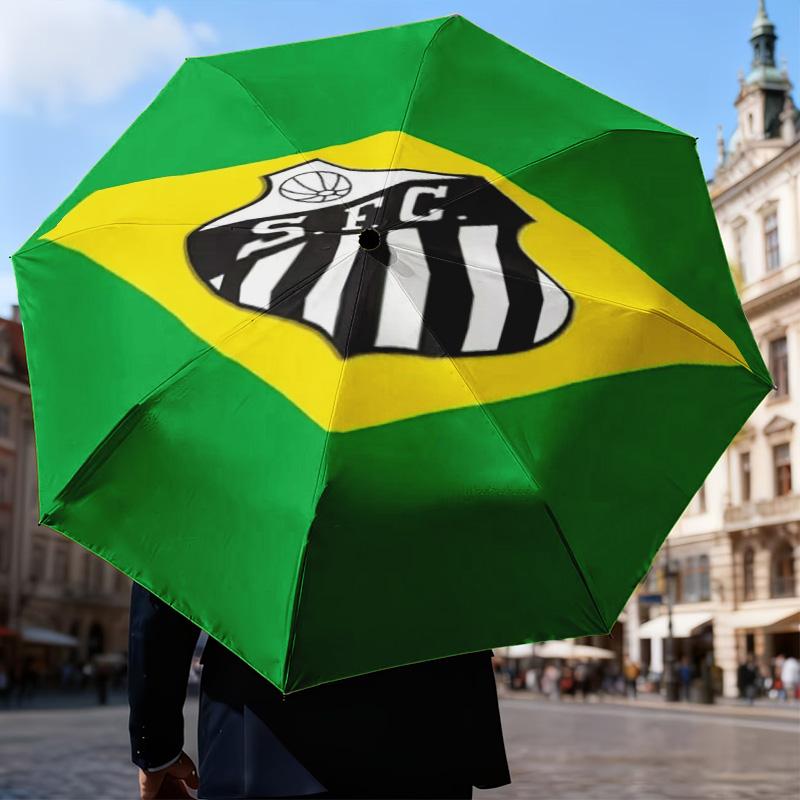 1PC Powerful Football Crest Design Printed Umbrella Folding umbrella, automatic umbrella 8-Frame for Travel, camping Fan gifts Christmas Gifts