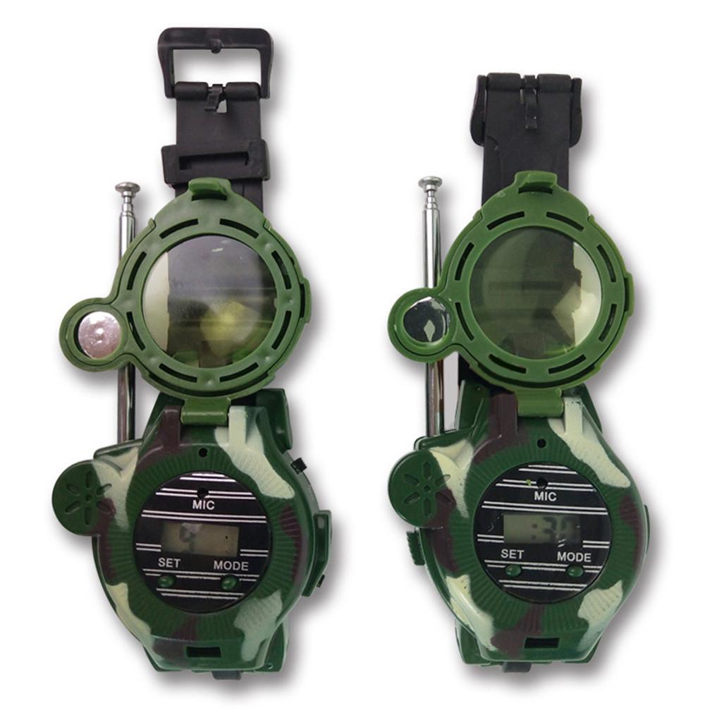 Часы Walkie Talkies для детей, двусторонняя радиостанция для часов дальнего действия, 7 в 1
