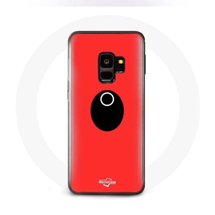 Coque pour Samsung S9 plus Squid Game masque cercle