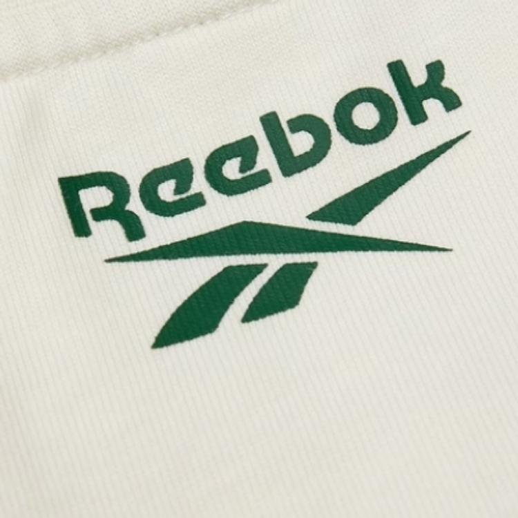 Reebok Letter Print Casual Sports Knit Short Sleeve T-Shirt Unisex Tops Beige 24SRC411UGW2