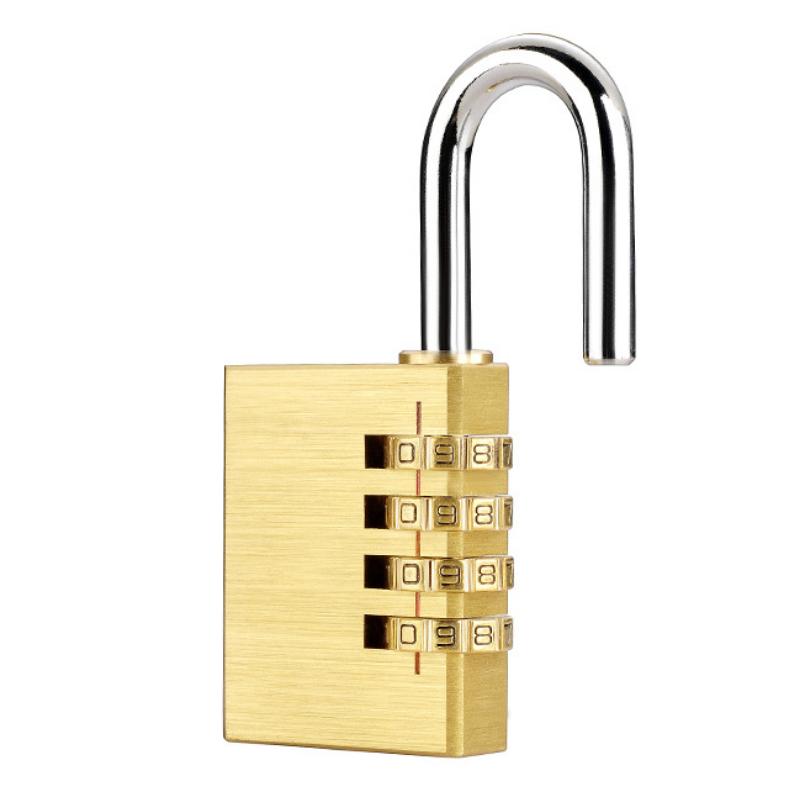 Новый навесной замок из цельной латуни, кодовый пароль, секретный код для шкафчика в спортзале, спортивного ограждения, ящика для инструментов, ворот, кейса, засова для хранения