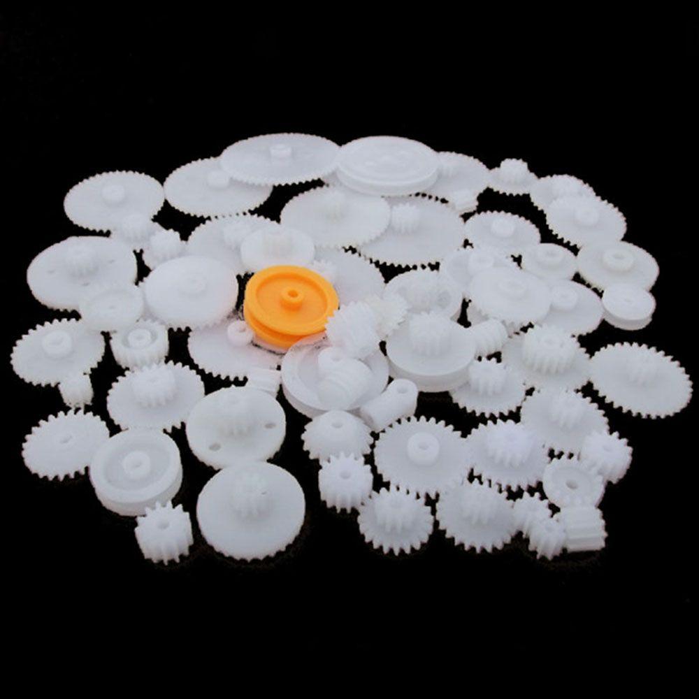 Necessary Kit Robot Plastic Motor Single Double Layer Worm Gears Cog Wheels Shaft for DIY Crown