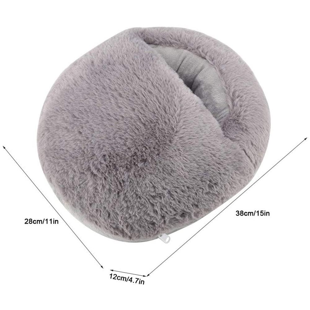 USB Heated Foot Warmer Electric Foot Heater Soft Plush Feet Warmer Foot Heating Pad for Women Men