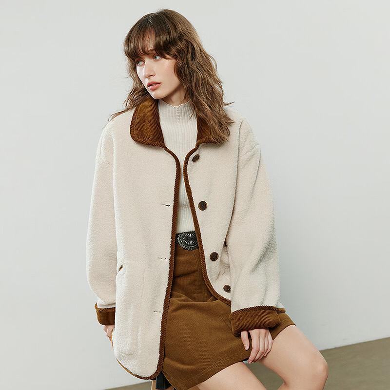 Женская стеганая куртка из искусственного меха и замши Chuyu