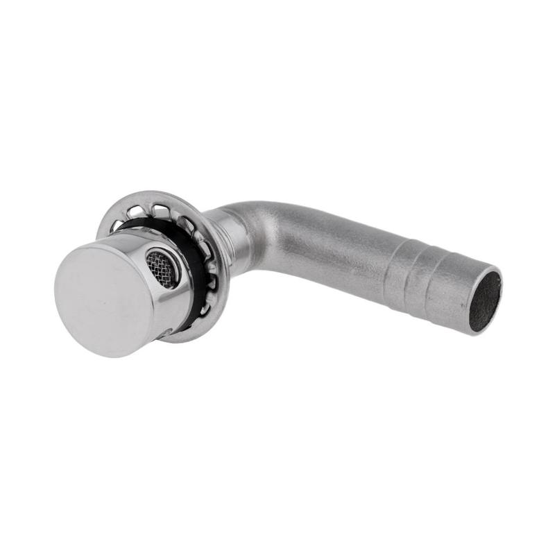Stainless Steel 90° Bend Fuel Breather /5\\\" - Boat/ Truck/