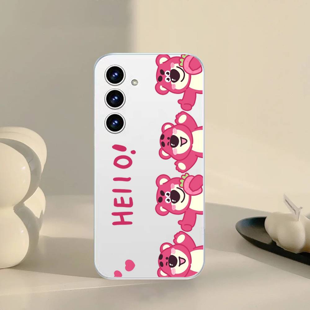 Милый чехол для телефона L-Lotso для Samsung Galaxy S21 S22 S23 S24 S25ULTRA FE Ultra Plus5G A52S Прозрачная крышка