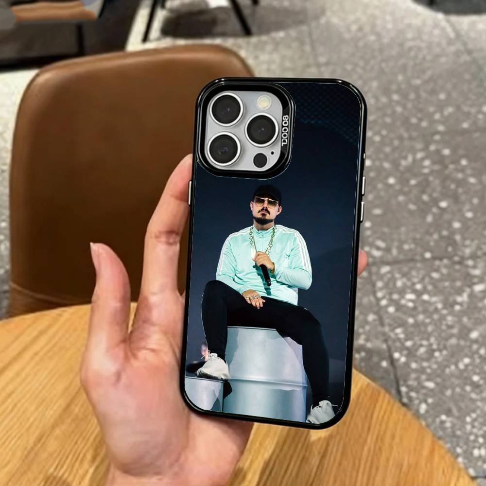 Cool Singer D-Dellafuente Phone Case For iPhone17,16,15,14,13,12,11 Plus,Pro Max Colored Silver Plated Inside Cover
