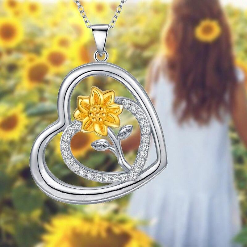Ожерелье с подвеской в ​​форме подсолнуха для женщин, модные ювелирные изделия, подарки