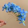 Bohemian Simulation Flower Hair Fork Cloth Side Clip Headdress Chinese Style Hairpin  Daily Wear