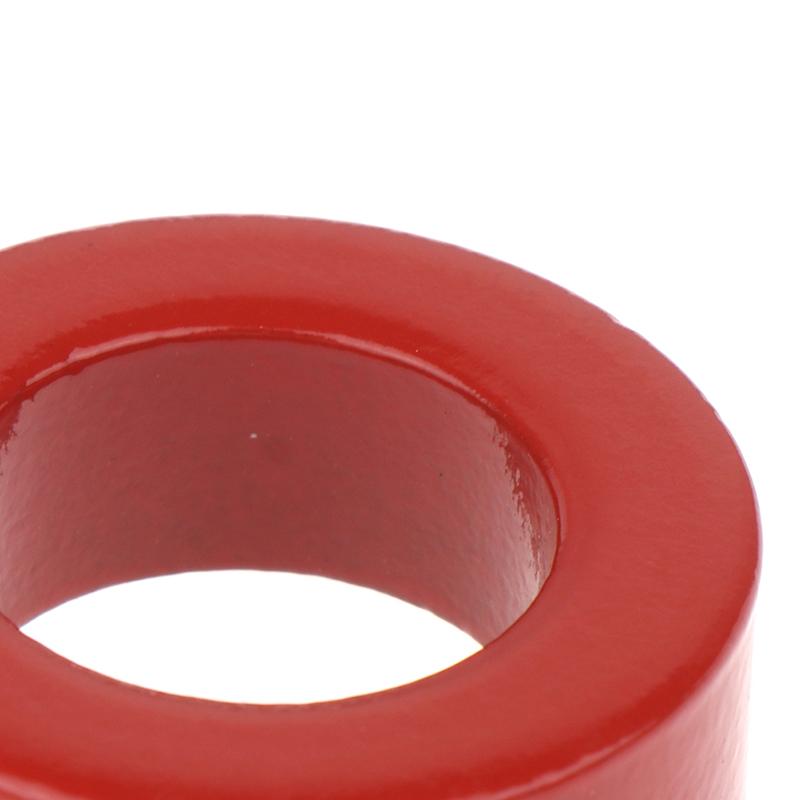 T130-2 Iron Ferrite Toroid Cores For Inductors Iron Red Ring Low Permeability
