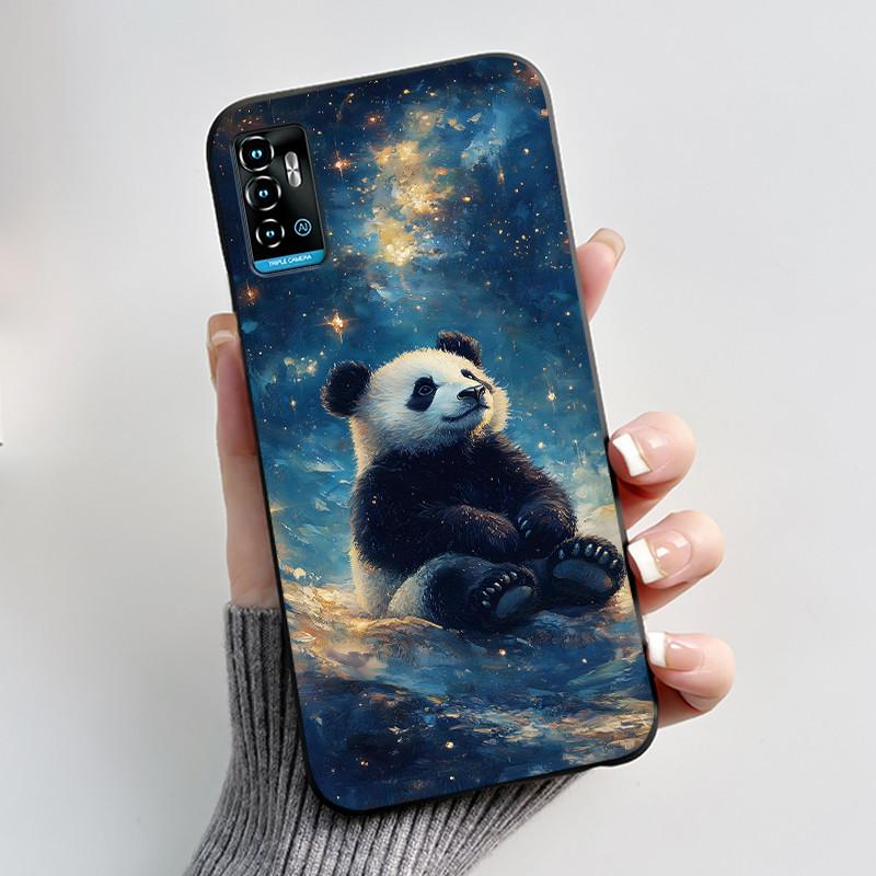 Милый Мультяшный Чехол Для ZTE Blade A71 Чехол-Крышка Для Optus X Swift 5G Печатный Корпус Защитная Крышка Мягкий Силикон Черный Корпус