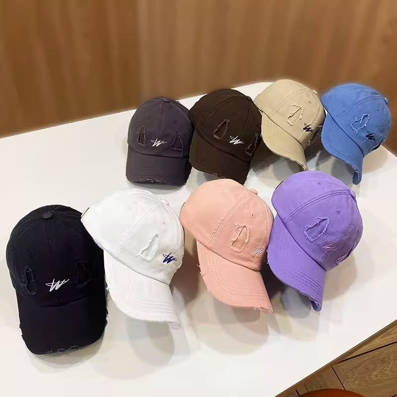 Японская Ретро Старая Рваная Бейсболка Женская Весенне-Летняя Повседневная Универсальная Уличная Молодежная Бейсболка Защитная Шляпа