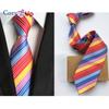 3,15-дюймовый модный полосатый Радужный галстук для мужчин, клетчатый галстук с цветком для свадьбы
