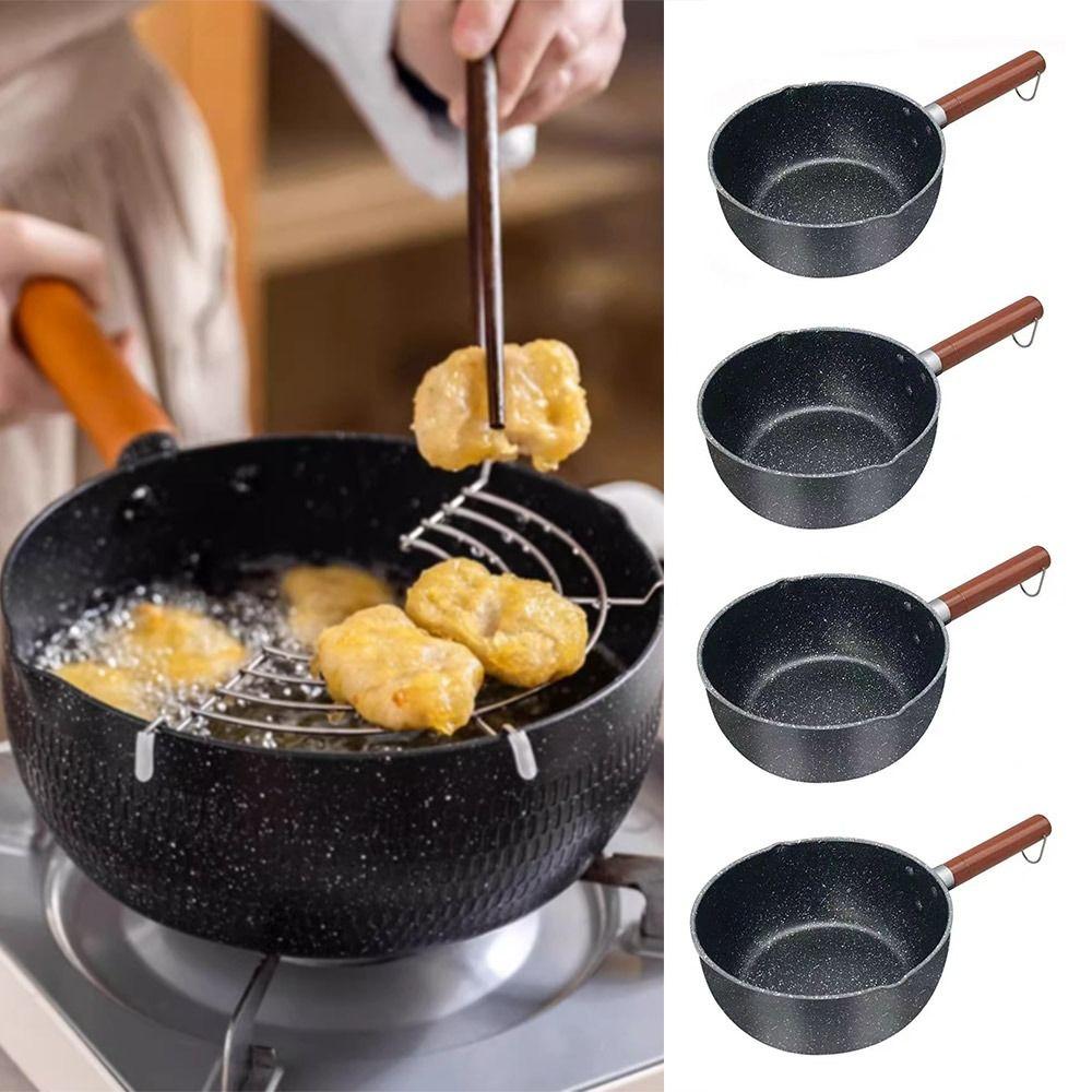 Iron Omelette Pan Non-stick Wheat Stone Stockpot Portable Pasta Pots  Kitchen Supplies