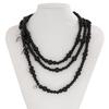 Dark Style Acrylic Beaded Necklace with Cross Pendant - All-Match European and American Fashion for Women